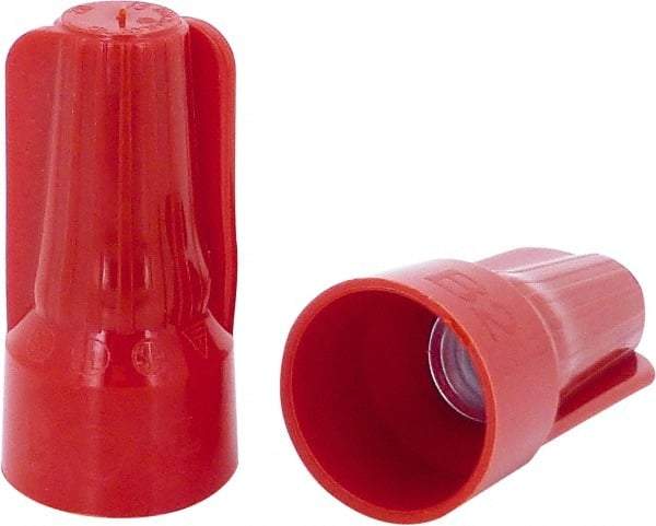 Ideal - 2, 18 to 5, 12 AWG, 600 Volt, Flame Retardant, Standard Twist on Wire Connector - Red, 221°F - Eagle Tool & Supply
