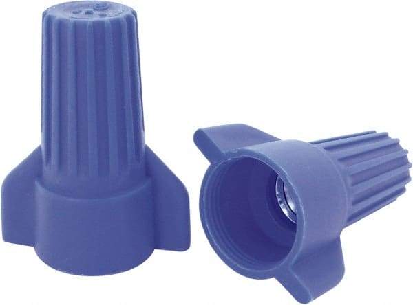 Ideal - 3, 12 to 2, 6 AWG, 600 Volt, Flame Retardant, Wing Twist on Wire Connector - Blue, 221°F - Eagle Tool & Supply