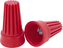 Ideal - 2, 14 to 4, 12 AWG, 600 Volt, Flame Retardant, Standard Twist on Wire Connector - Red, 221°F - Eagle Tool & Supply
