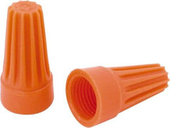 Ideal - 2, 18 to 2, 14 AWG, 600 Volt, Flame Retardant, Standard Twist on Wire Connector - Orange, 221°F - Eagle Tool & Supply