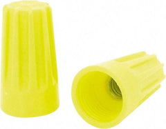 Ideal - 2, 18 to 4, 14 + 1, 18 AWG, 600 Volt, Flame Retardant, Standard Twist on Wire Connector - Yellow, 221°F - Eagle Tool & Supply