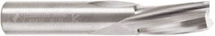 Amana Tool - 1/2" Cutting Diam x 1" Length of Cut, 3 Flute, Downcut Spiral Router Bit - Uncoated, Right Hand Cut, Solid Carbide, 3" OAL x 1/2" Shank Diam, 20° Helix Angle - Eagle Tool & Supply