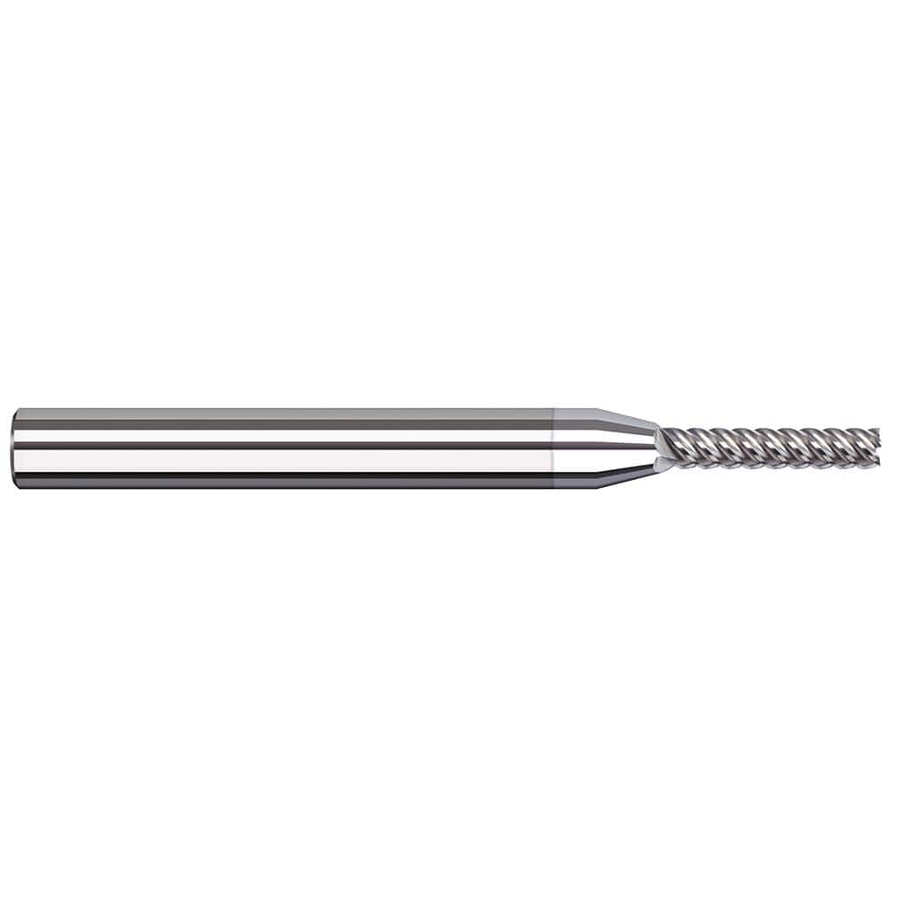 Harvey Tool - 3/64", 1/4" LOC, 1/8" Shank Diam, 2-1/2" OAL, 5 Flute Solid Carbide Square End Mill