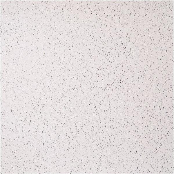 Genesis - 23-1/2" Long x 23-1/2" Wide x 0.1575" Thick, Vinyl Ceiling Tile - ASTM E-84 Specification, White - Eagle Tool & Supply