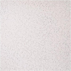 Genesis - 23-1/2" Long x 23-1/2" Wide x 0.1575" Thick, Vinyl Ceiling Tile - ASTM E-84 Specification, White - Eagle Tool & Supply
