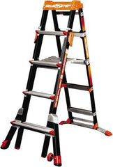 Little Giant Ladder - 7 Steps, 8' High, Type IAA Rating, Fiberglass Step Ladder - 375 Lb Capacity, 28" Base Width - Eagle Tool & Supply