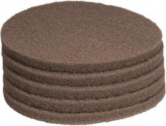 PRO-SOURCE - Polishing Pad - 15" Machine, Tan Pad, Polyester - Eagle Tool & Supply