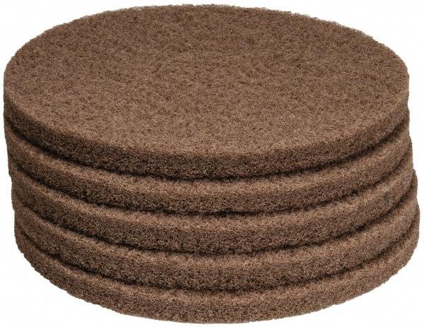 PRO-SOURCE - Polishing Pad - 14" Machine, Tan Pad, Polyester - Eagle Tool & Supply