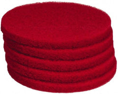 PRO-SOURCE - Polishing Pad - 13" Machine, Red Pad, Polyester - Eagle Tool & Supply