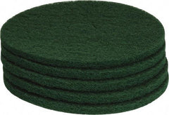 PRO-SOURCE - Stripping Pad - 19" Machine, Green Pad, Polyester - Eagle Tool & Supply