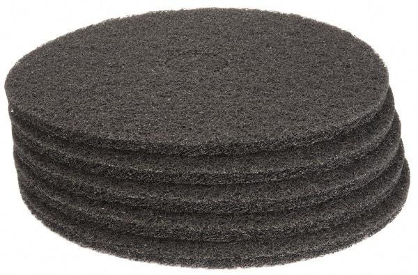 PRO-SOURCE - Stripping Pad - 19" Machine, Black Pad, Polyester - Eagle Tool & Supply