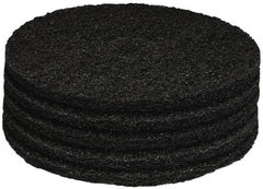 PRO-SOURCE - Stripping Pad - 17" Machine, Black Pad, Polyester - Eagle Tool & Supply