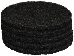 PRO-SOURCE - Stripping Pad - 14" Machine, Black Pad, Polyester - Eagle Tool & Supply