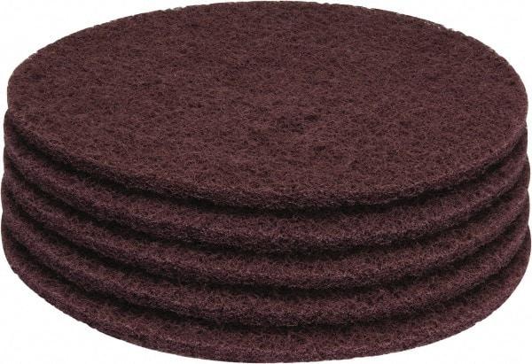 PRO-SOURCE - Stripping Pad - 17" Machine, Maroon Pad, Polyester - Eagle Tool & Supply