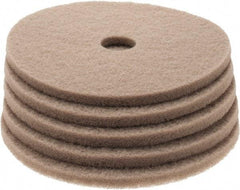 PRO-SOURCE - Polishing Pad - 20" Machine, Tan Pad, Polyester - Eagle Tool & Supply