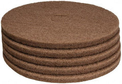 PRO-SOURCE - Polishing Pad - 19" Machine, Tan Pad, Polyester - Eagle Tool & Supply