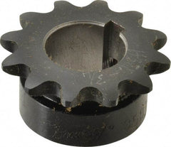 Browning - 12 Teeth, 3/8" Chain Pitch, Chain Size 35, Finished Bore Sprocket - 3/4" Bore Diam, 1.449" Pitch Diam, 1.63" Outside Diam - Eagle Tool & Supply