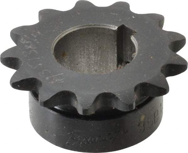Browning - 13 Teeth, 3/8" Chain Pitch, Chain Size 35, Finished Bore Sprocket - 3/4" Bore Diam, 1.567" Pitch Diam, 1-3/4" Outside Diam - Eagle Tool & Supply