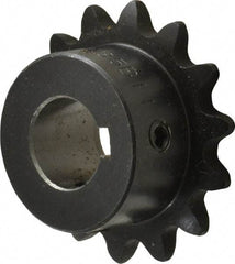 Browning - 14 Teeth, 3/8" Chain Pitch, Chain Size 35, Finished Bore Sprocket - 5/8" Bore Diam, 1.685" Pitch Diam, 1.84" Outside Diam - Eagle Tool & Supply