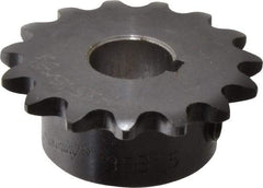 Browning - 15 Teeth, 3/8" Chain Pitch, Chain Size 35, Finished Bore Sprocket - 5/8" Bore Diam, 1.804" Pitch Diam, 1.99" Outside Diam - Eagle Tool & Supply