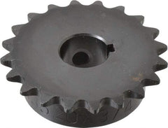 Browning - 20 Teeth, 3/8" Chain Pitch, Chain Size 35, Finished Bore Sprocket - 3/4" Bore Diam, 2.397" Pitch Diam, 2.59" Outside Diam - Eagle Tool & Supply