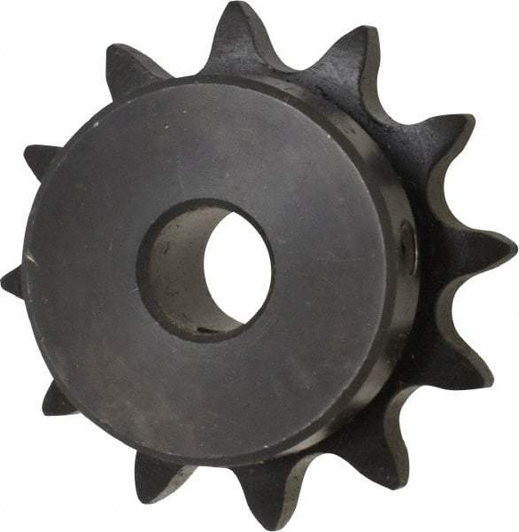 Browning - 12 Teeth, 1/2" Chain Pitch, Chain Size 40, Finished Bore Sprocket - 1/2" Bore Diam, 1.775" Pitch Diam, 2.17" Outside Diam - Eagle Tool & Supply