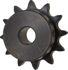 Browning - 12 Teeth, 1/2" Chain Pitch, Chain Size 40, Finished Bore Sprocket - 1/2" Bore Diam, 1.775" Pitch Diam, 2.17" Outside Diam - Eagle Tool & Supply