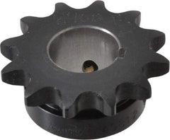 Browning - 12 Teeth, 1/2" Chain Pitch, Chain Size 40, Finished Bore Sprocket - 7/8" Bore Diam, 1.775" Pitch Diam, 2.17" Outside Diam - Eagle Tool & Supply