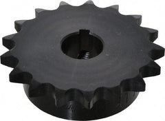 Browning - 17 Teeth, 1/2" Chain Pitch, Chain Size 40, Finished Bore Sprocket - 3/4" Bore Diam, 2.721" Pitch Diam, 2.96" Outside Diam - Eagle Tool & Supply