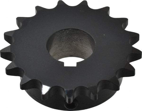 Browning - 17 Teeth, 1/2" Chain Pitch, Chain Size 40, Finished Bore Sprocket - 1" Bore Diam, 2.721" Pitch Diam, 2.96" Outside Diam - Eagle Tool & Supply