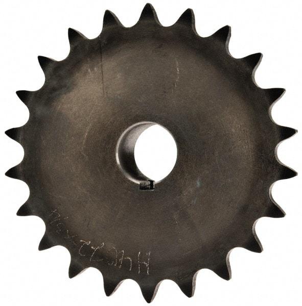 Browning - 22 Teeth, 1/2" Chain Pitch, Chain Size 40, Finished Bore Sprocket - 3/4" Bore Diam, 3.513" Pitch Diam, 3-3/4" Outside Diam - Eagle Tool & Supply
