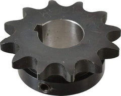 Browning - 12 Teeth, 5/8" Chain Pitch, Chain Size 50, Finished Bore Sprocket - 1" Bore Diam, 2.415" Pitch Diam, 2.7" Outside Diam - Eagle Tool & Supply