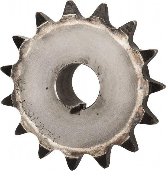 Browning - 15 Teeth, 5/8" Chain Pitch, Chain Size 50, Finished Bore Sprocket - 7/8" Bore Diam, 3" Pitch Diam, 3.32" Outside Diam - Eagle Tool & Supply