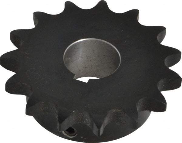 Browning - 15 Teeth, 5/8" Chain Pitch, Chain Size 50, Finished Bore Sprocket - 1" Bore Diam, 3" Pitch Diam, 3.32" Outside Diam - Eagle Tool & Supply