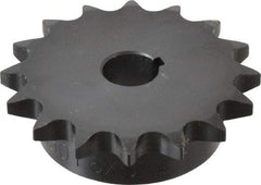 Browning - 16 Teeth, 5/8" Chain Pitch, Chain Size 50, Finished Bore Sprocket - 3/4" Bore Diam, 3.204" Pitch Diam, 3.52" Outside Diam - Eagle Tool & Supply