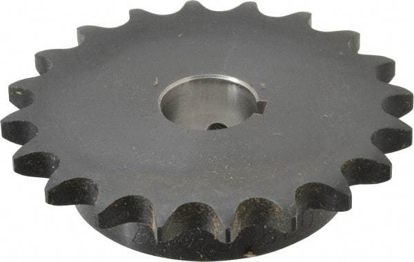 Browning - 20 Teeth, 5/8" Chain Pitch, Chain Size 50, Finished Bore Sprocket - 1" Bore Diam, 4" Pitch Diam, 4.32" Outside Diam - Eagle Tool & Supply