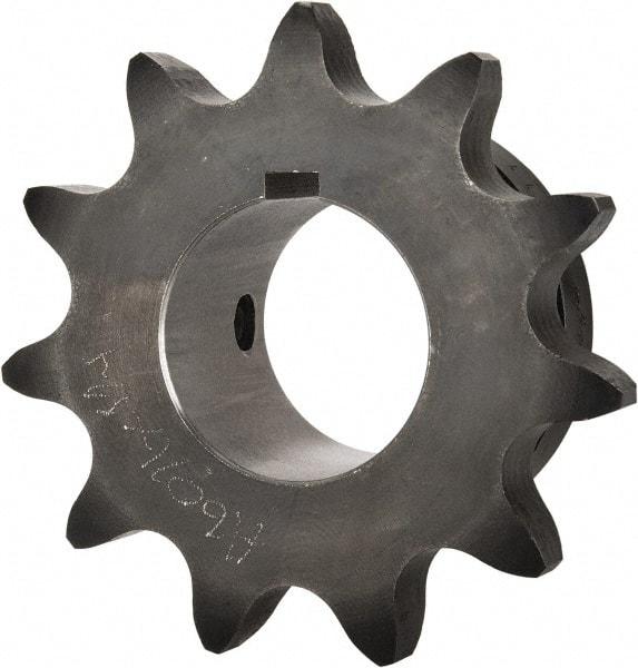 Browning - 11 Teeth, 3/4" Chain Pitch, Chain Size 60, Finished Bore Sprocket - 1-1/4" Bore Diam, 2.662" Pitch Diam, 2.96" Outside Diam - Eagle Tool & Supply