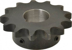 Browning - 13 Teeth, 3/4" Chain Pitch, Chain Size 60, Finished Bore Sprocket - 1-1/4" Bore Diam, 3.134" Pitch Diam, 3.45" Outside Diam - Eagle Tool & Supply