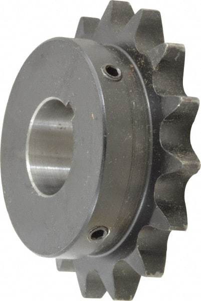 Browning - 15 Teeth, 3/4" Chain Pitch, Chain Size 60, Finished Bore Sprocket - 1-1/4" Bore Diam, 3.607" Pitch Diam, 3.98" Outside Diam - Eagle Tool & Supply