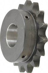 Browning - 15 Teeth, 3/4" Chain Pitch, Chain Size 60, Finished Bore Sprocket - 1-1/4" Bore Diam, 3.607" Pitch Diam, 3.98" Outside Diam - Eagle Tool & Supply