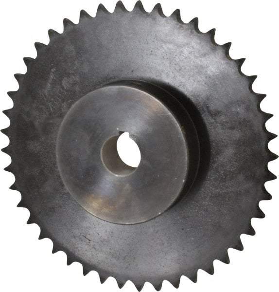 Browning - 45 Teeth, 1/2" Chain Pitch, Chain Size 40, Finished Bore Sprocket - 1" Bore Diam, 7.168" Pitch Diam, 7.45" Outside Diam - Eagle Tool & Supply