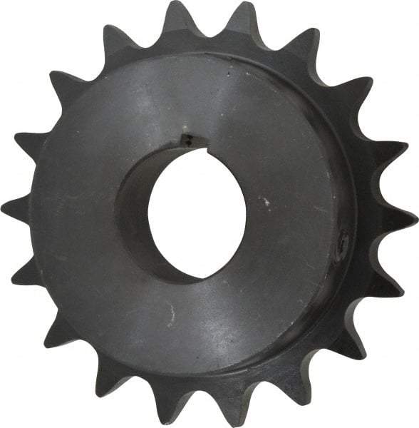 Browning - 18 Teeth, 5/8" Chain Pitch, Chain Size 50, Finished Bore Sprocket - 1-3/16" Bore Diam, 3.599" Pitch Diam, 3.92" Outside Diam - Eagle Tool & Supply
