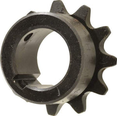 Browning - 11 Teeth, 3/8" Chain Pitch, Chain Size 35, Finished Bore Sprocket - 3/4" Bore Diam, 1.331" Pitch Diam, 1-1/2" Outside Diam - Eagle Tool & Supply
