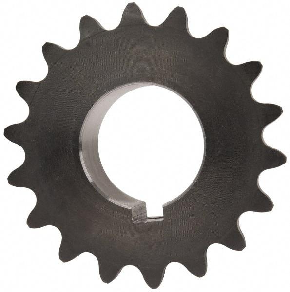 Browning - 18 Teeth, 3/8" Chain Pitch, Chain Size 35, Finished Bore Sprocket - 1" Bore Diam, 2.159" Pitch Diam, 2.35" Outside Diam - Eagle Tool & Supply