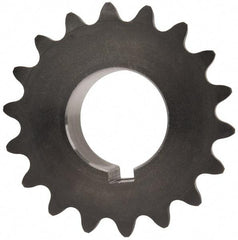 Browning - 18 Teeth, 3/8" Chain Pitch, Chain Size 35, Finished Bore Sprocket - 1" Bore Diam, 2.159" Pitch Diam, 2.35" Outside Diam - Eagle Tool & Supply