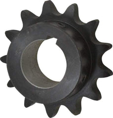Browning - 13 Teeth, 3/4" Chain Pitch, Chain Size 60, Finished Bore Sprocket - 1-3/8" Bore Diam, 3.134" Pitch Diam, 3.45" Outside Diam - Eagle Tool & Supply