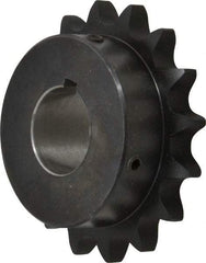 Browning - 16 Teeth, 3/4" Chain Pitch, Chain Size 60, Finished Bore Sprocket - 1-3/8" Bore Diam, 3-27/32" Pitch Diam, 4.22" Outside Diam - Eagle Tool & Supply