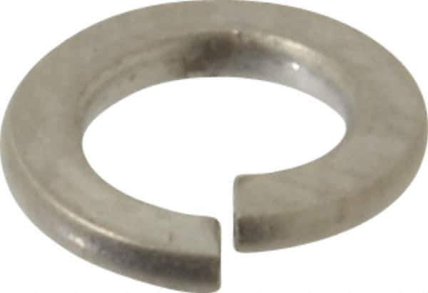 Value Collection - #6, 0.031" Thick Split Lock Washer - 316 Stainless Steel, Uncoated, 0.141" Min ID, 0.148" Max ID - Eagle Tool & Supply