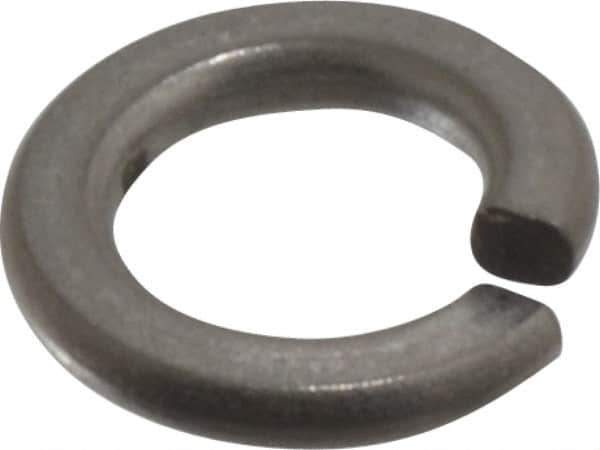Value Collection - #10, 0.047" Thick Split Lock Washer - 316 Stainless Steel, Uncoated, 0.193" Min ID, 0.2" Max ID - Eagle Tool & Supply