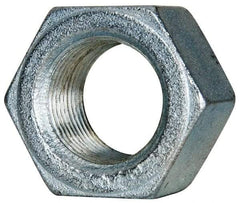 Value Collection - 1-1/8 - 12 UN Steel Right Hand Hex Nut - 1-11/16" Across Flats, 31/32" High, Zinc-Plated Finish - Eagle Tool & Supply